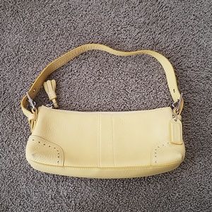 Coach Yellow Leather Shoulder Bag